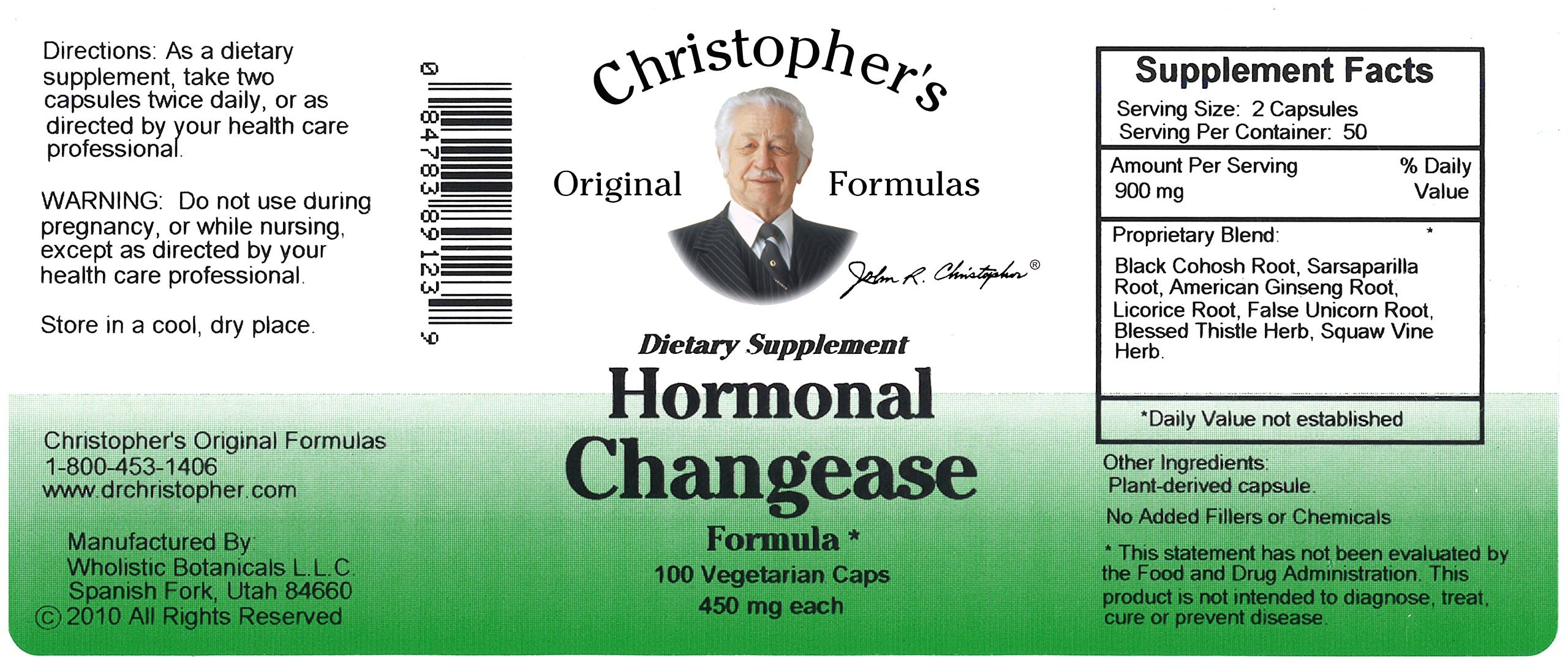 Christopher's cápsula vegetal abierta mostrando el contenido natural