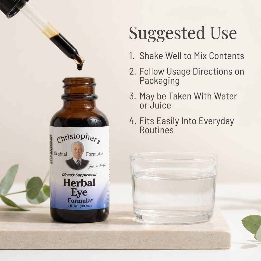 Christopher's Original Formulas frasco junto a objetos para comparar tamaño y portabilidad