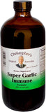 Christopher's frasco frontal del jarabe mostrando etiqueta clara y beneficios naturales