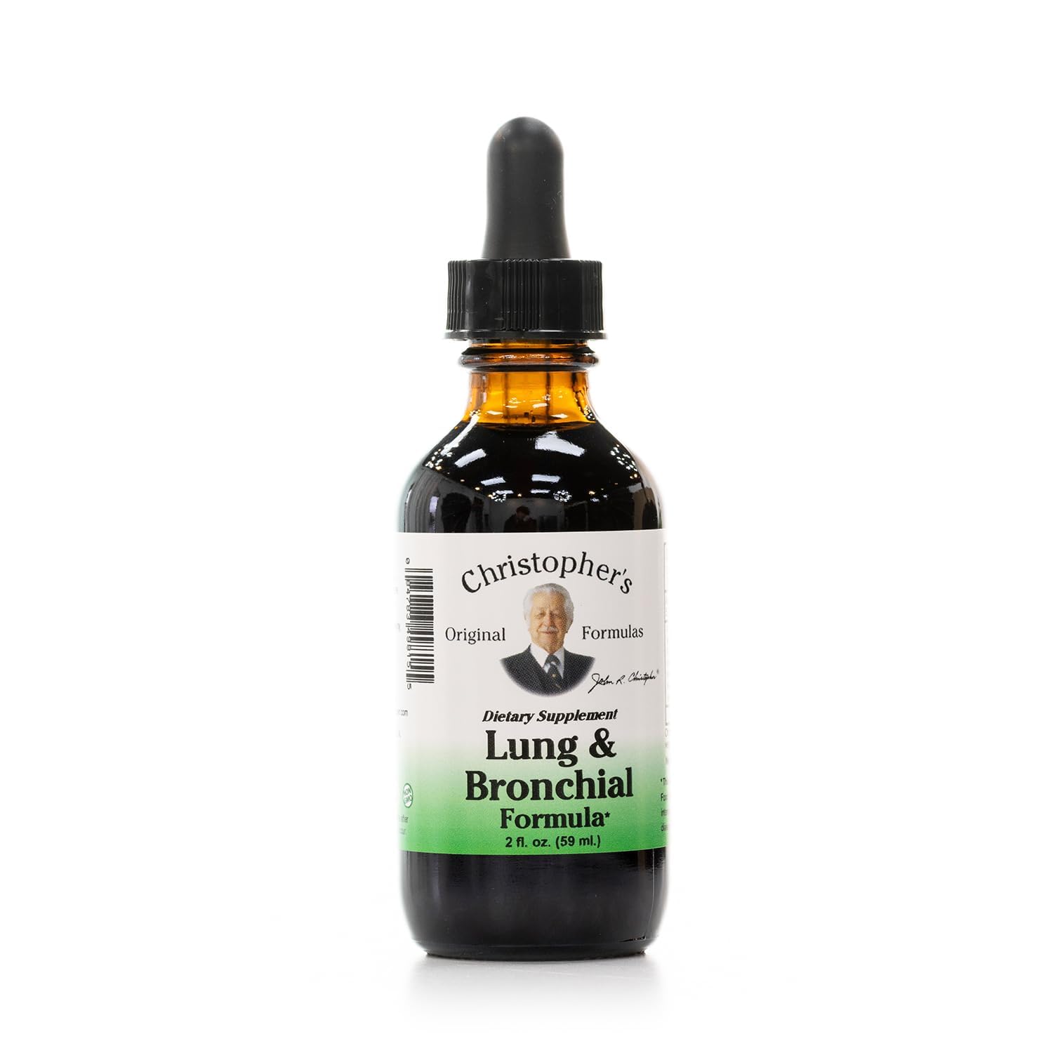 Christopher's Original Formulas frasco frontal mostrando marca y tamaño 2 oz, práctico para viaje