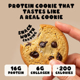 CHUNKYFIT galleta en mano para comparar tamaño y porción práctica