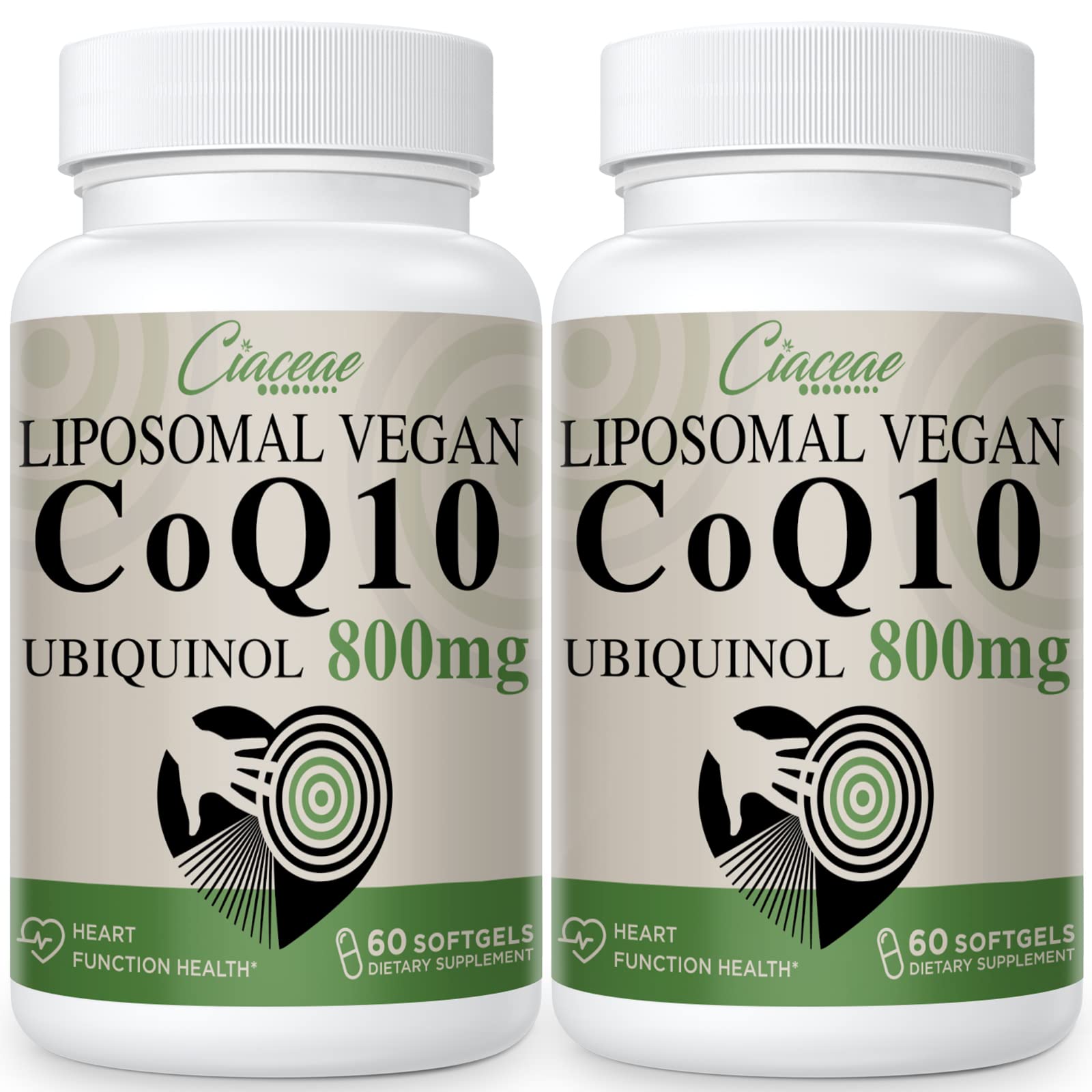 Ciaceae envase frontal Liposomal CoQ10 800mg mostrando presentación y potencia