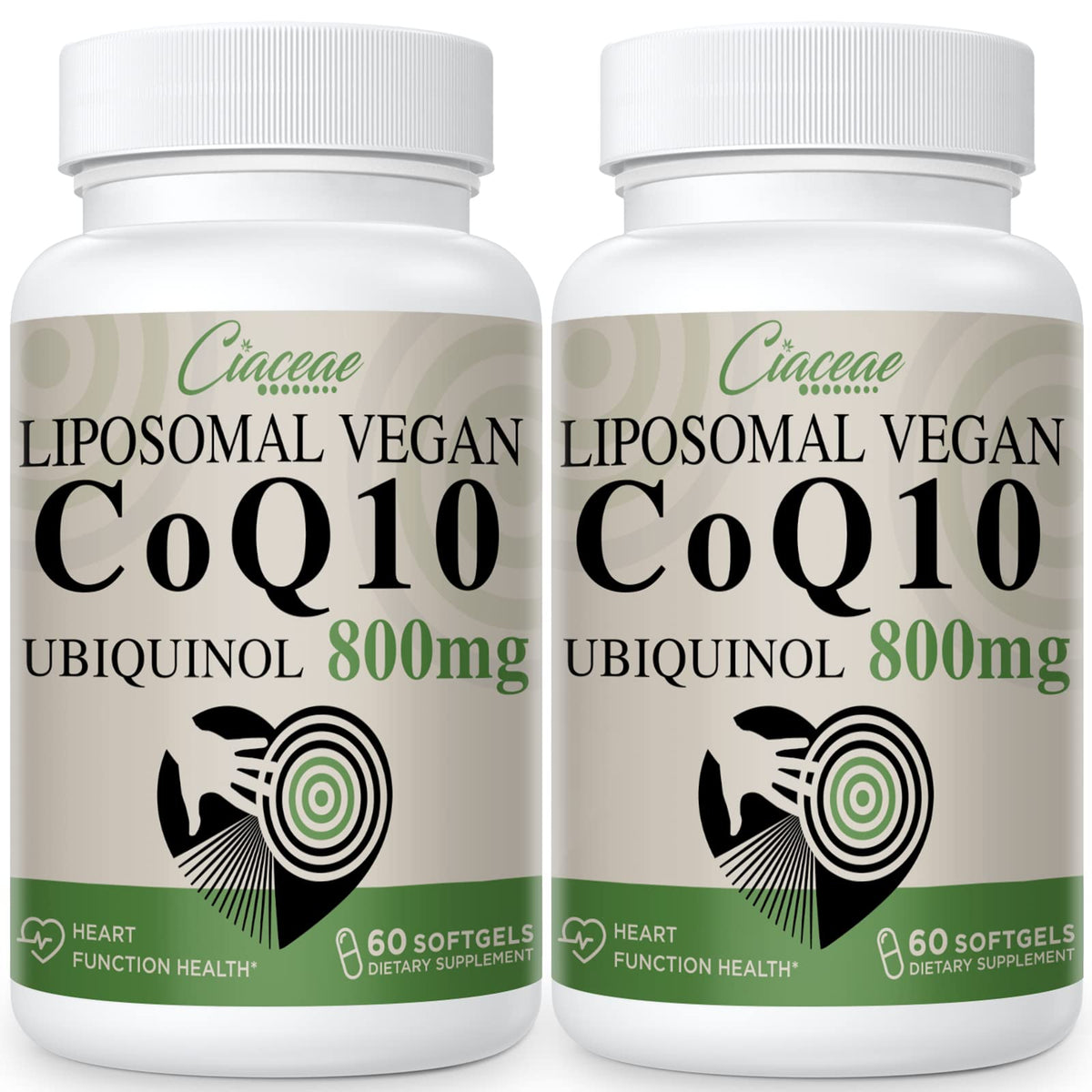 Ciaceae envase frontal Liposomal CoQ10 800mg mostrando presentación y potencia