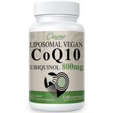 Ciaceae vista frontal del envase liposomal CoQ10 con información clara