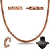 Cigmag collar de cobre frontal mostrando diseño y brillo