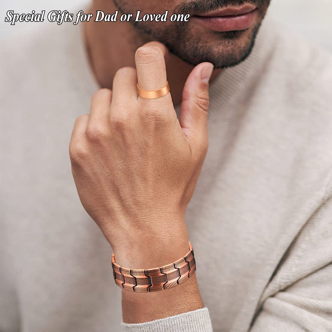 Cigmag pulsera en muñeca para escala, apariencia masculina elegante