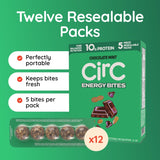 CirC bandeja abierta con packs resellables mostrando 5 bocados