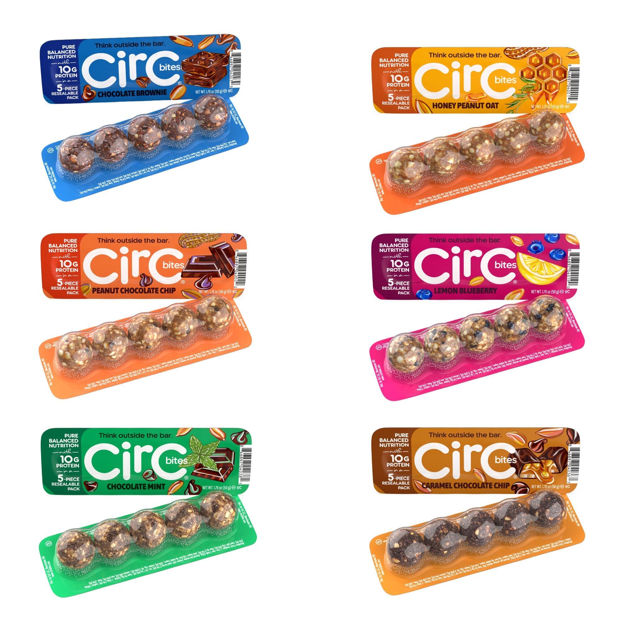 CirC pack frontal mostrando variedad de sabores y practicidad