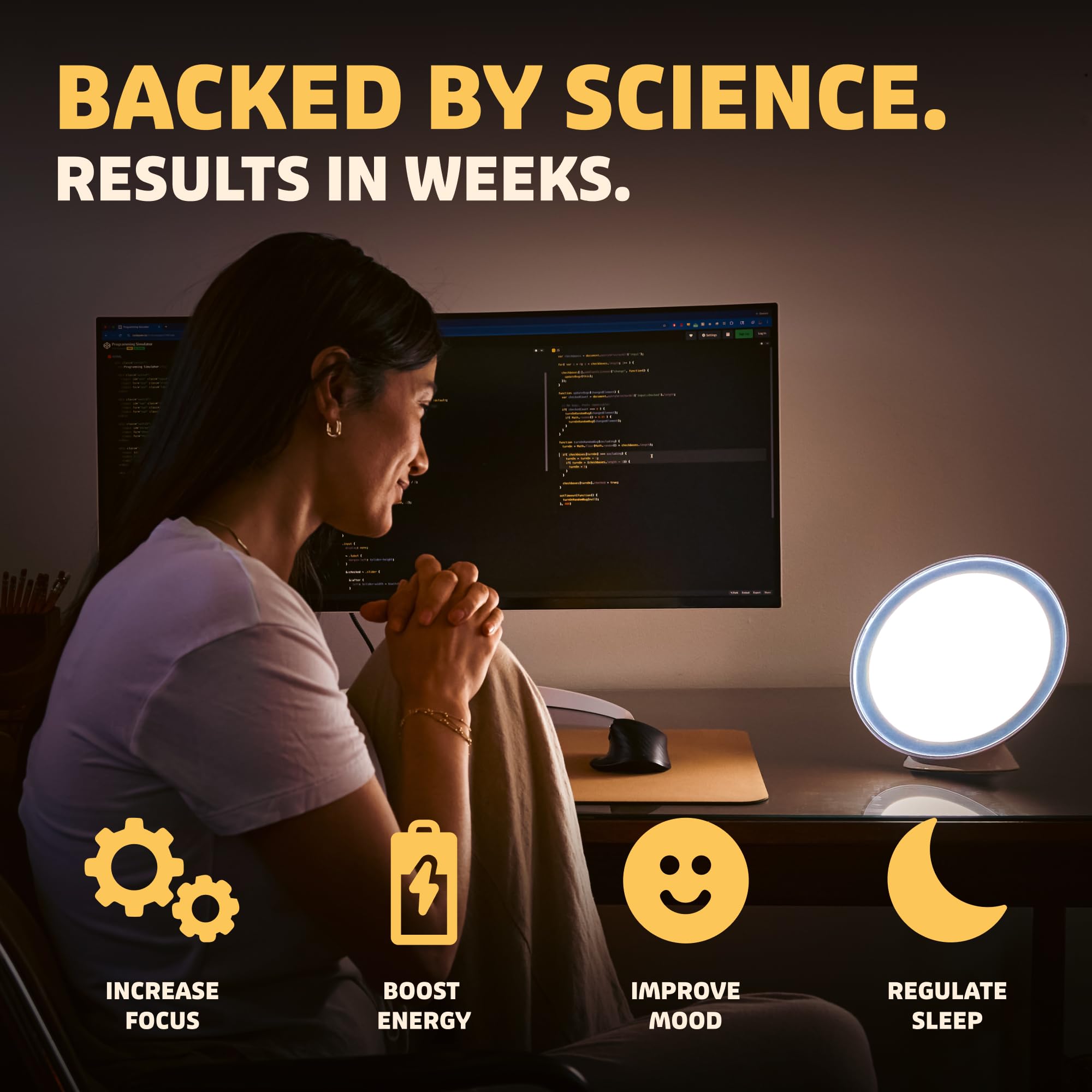 Circadian Optics detalles de LEDs y calidad duradera beneficiosa