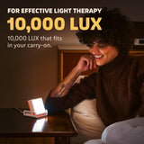 Circadian Optics Luxy detalle de la lente y LEDs, optimiza la dirección y claridad de la luz