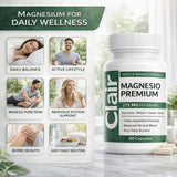 Clair Magnesio cápsula en mano para comparar tamaño y facilidad de tragar