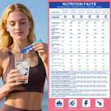 ClarivyHealthora etiqueta con lista de electrolitos e ingredientes clave visible