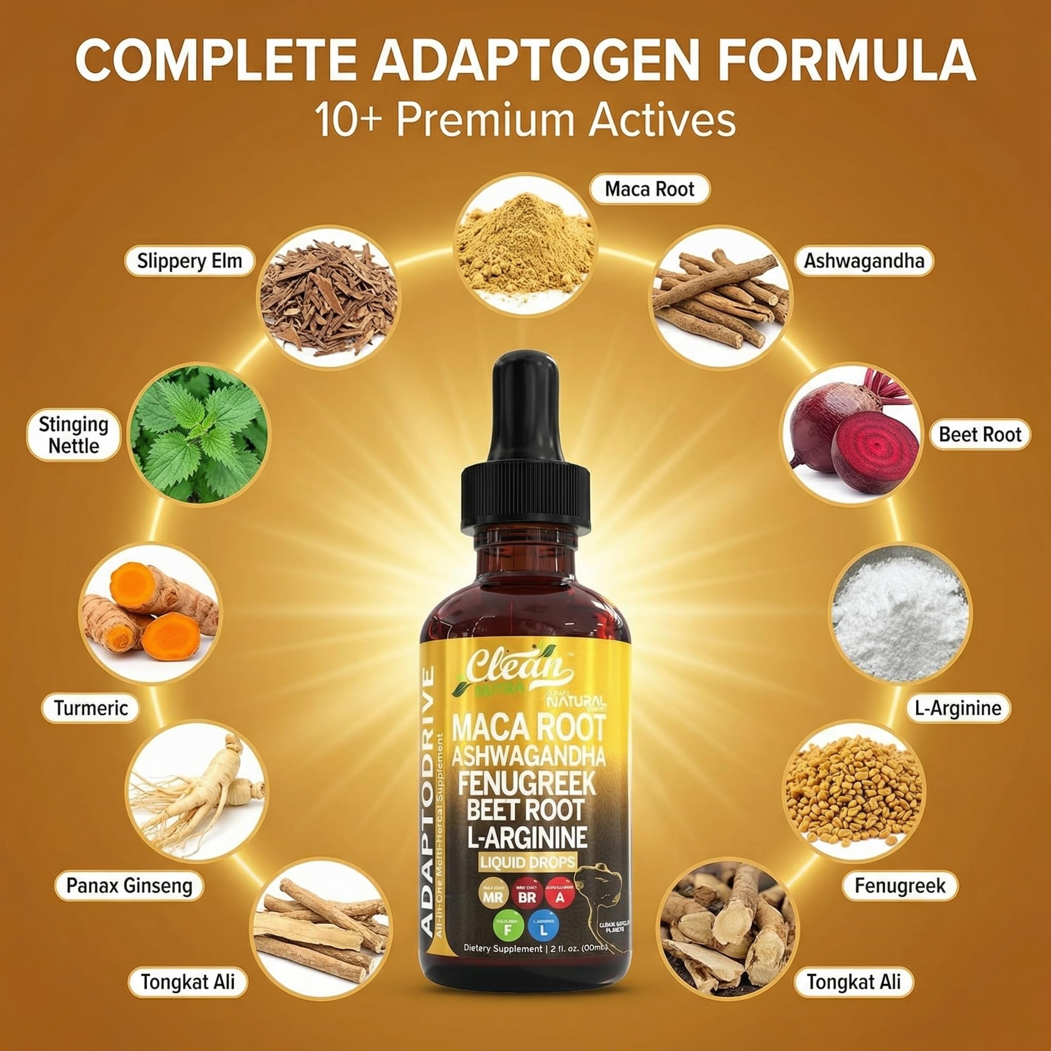 Clean Nutraceuticals ingredientes remolacha y maca en primer plano, evidencia vegetal