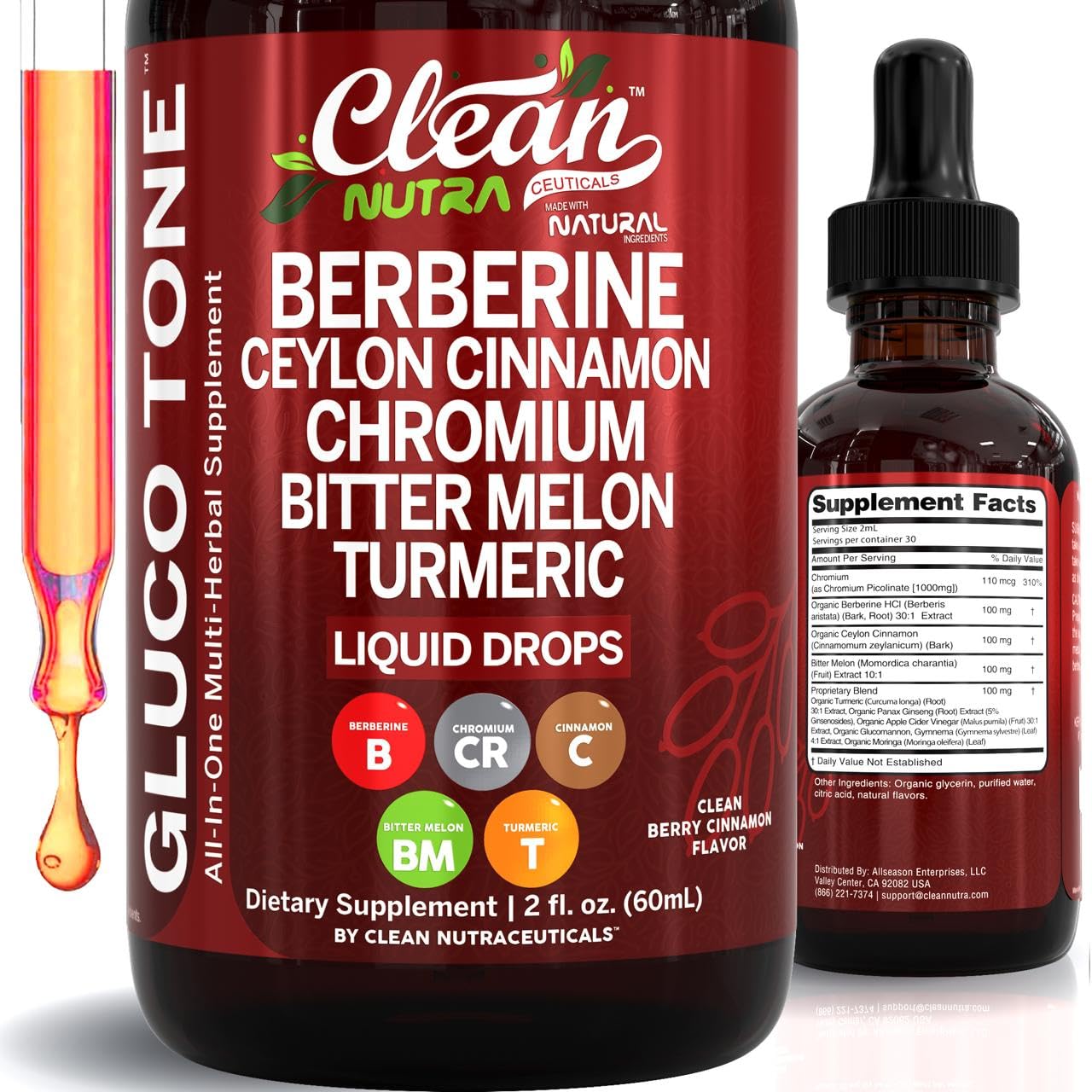 Clean Nutraceuticals frente del producto muestra presentación líquida y conveniencia