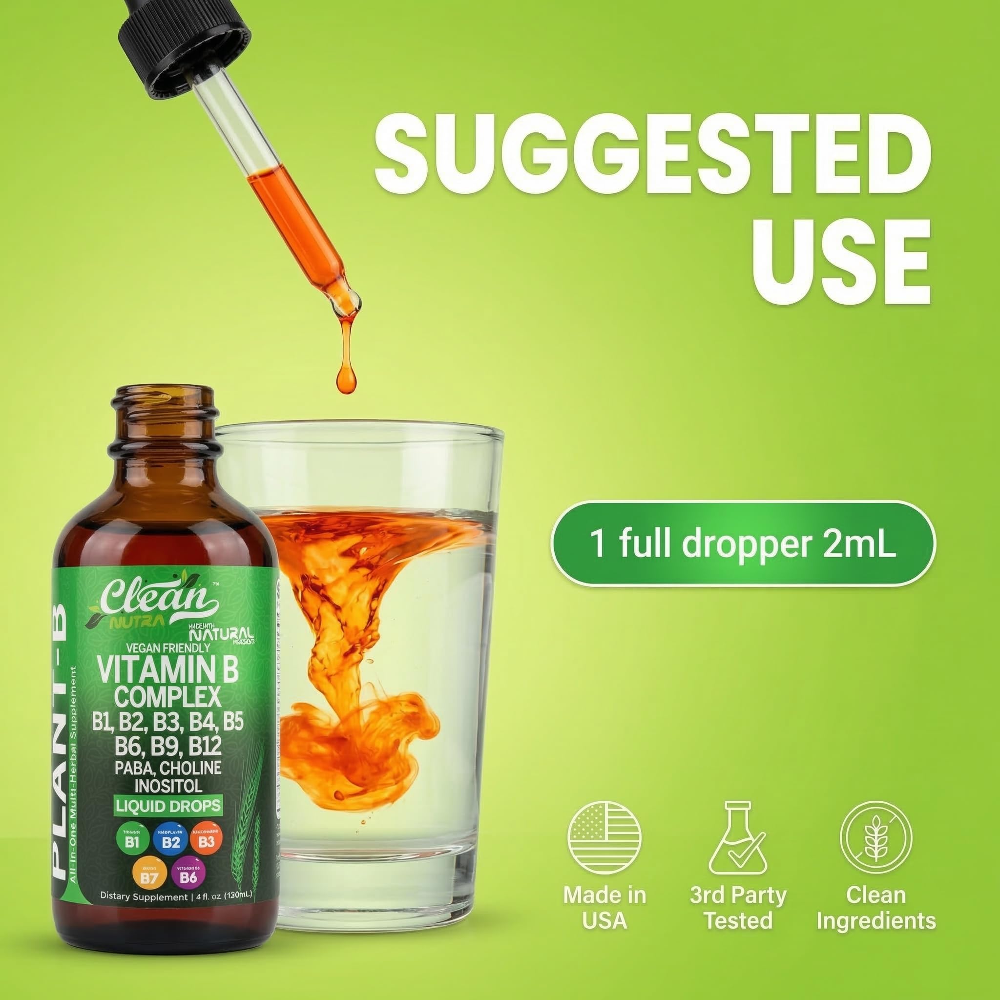 Clean Nutraceuticals botella junto a mano para comparar tamaño portátil