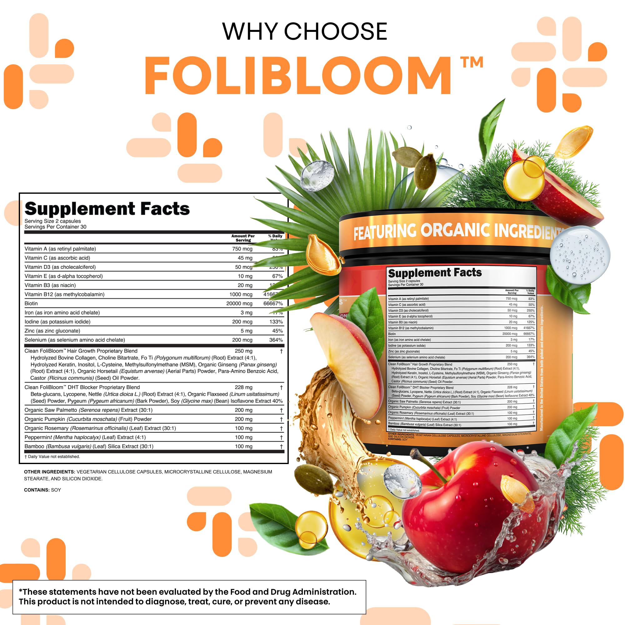 Clean Nutraceuticals comparación de tamaño de cápsula para dosificación fácil