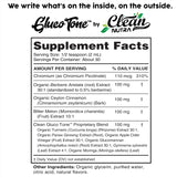 Clean Nutraceuticals cuentagotas y medidor mostrando cantidad recomendada por toma