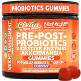 Clean Nutraceuticals envase frontal mostrando 60 gomitas y beneficios claros