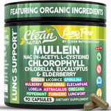Clean Nutraceuticals envase frontal mostrando etiqueta y beneficio respiratorio