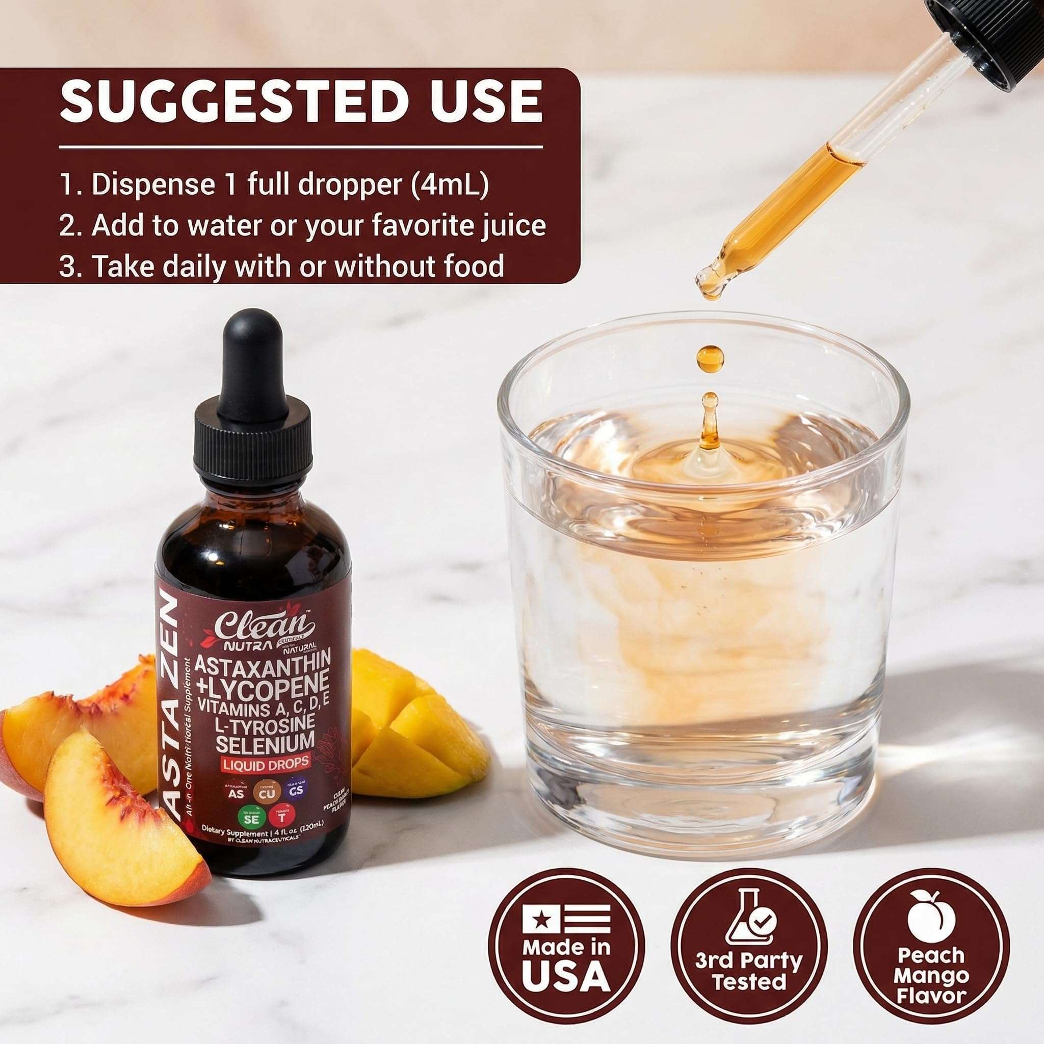 Clean Nutra ingredientes botánicos como linaza y uva para sinergia
