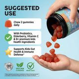 Detalle de etiqueta Clean Nutra KidBiotic mostrando información nutricional clara
