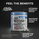 Clean Nutra MethylMan probióticos en cápsula, salud digestiva optimizada