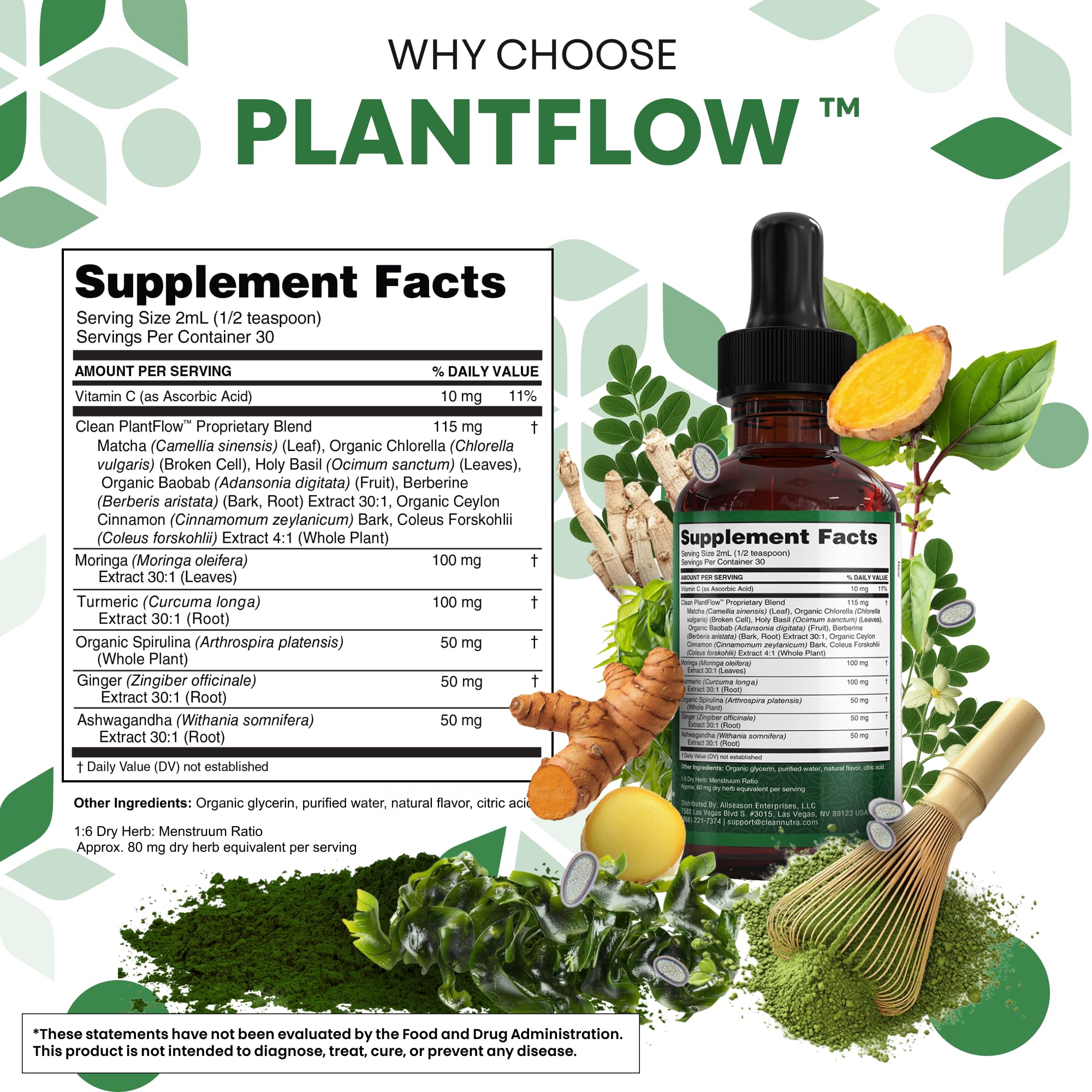Clean Nutraceuticals frasco al lado de mano para comparar tamaño