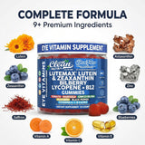 Gomitas OcuFlow abiertas sobre fondo blanco por Clean Nutraceuticals, listas para tomar