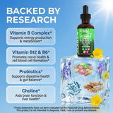 Clean Nutraceuticals gotas en cucharilla mostrando textura y fácil dosificación