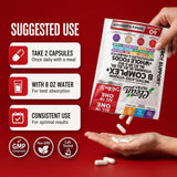 Clean Nutraceuticals etiqueta nutricional ampliada muestra dosis y cantidades