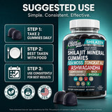 Gominolas Alpha Glow junto a una regla para comparar tamaño, práctico para dosificación por Clean Nutraceuticals