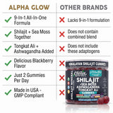 Corte de gominola Alpha Glow mostrando capas internas y textura por Clean Nutraceuticals