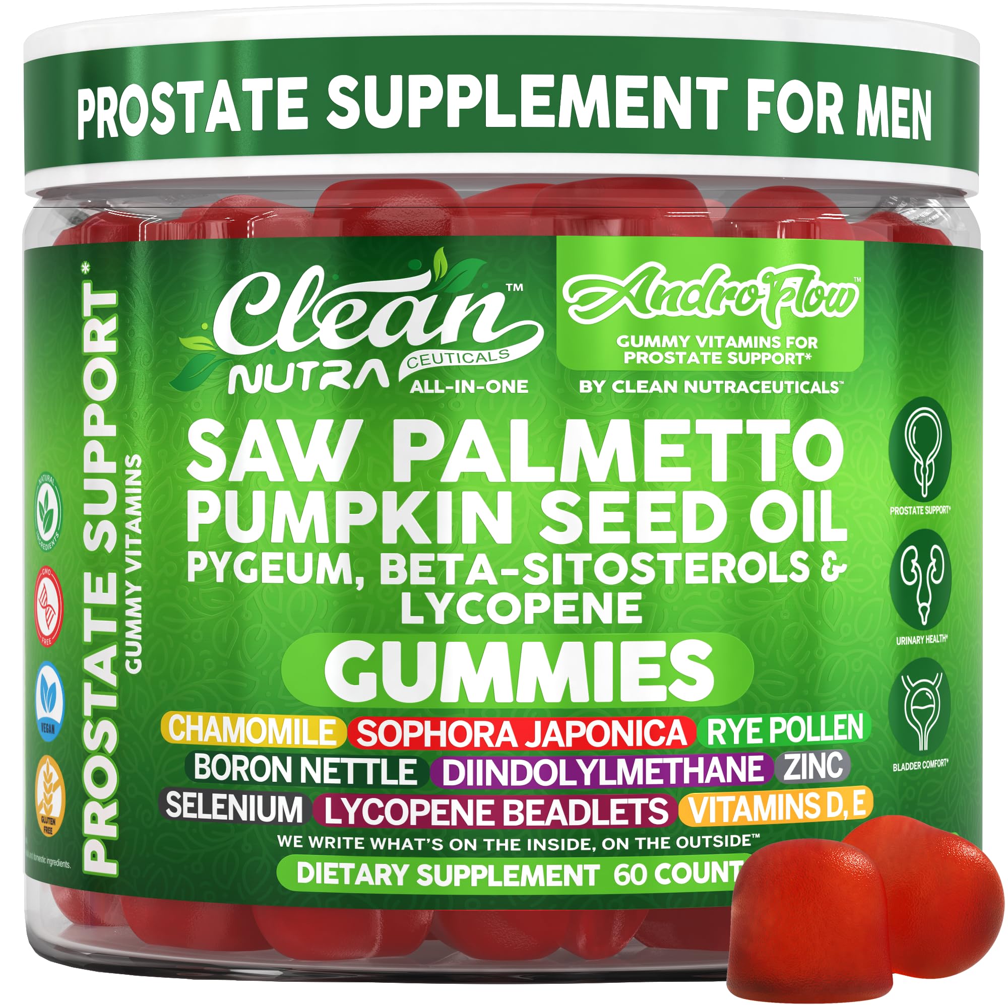 Clean Nutraceuticals envase frontal mostrando la marca y beneficios visibles