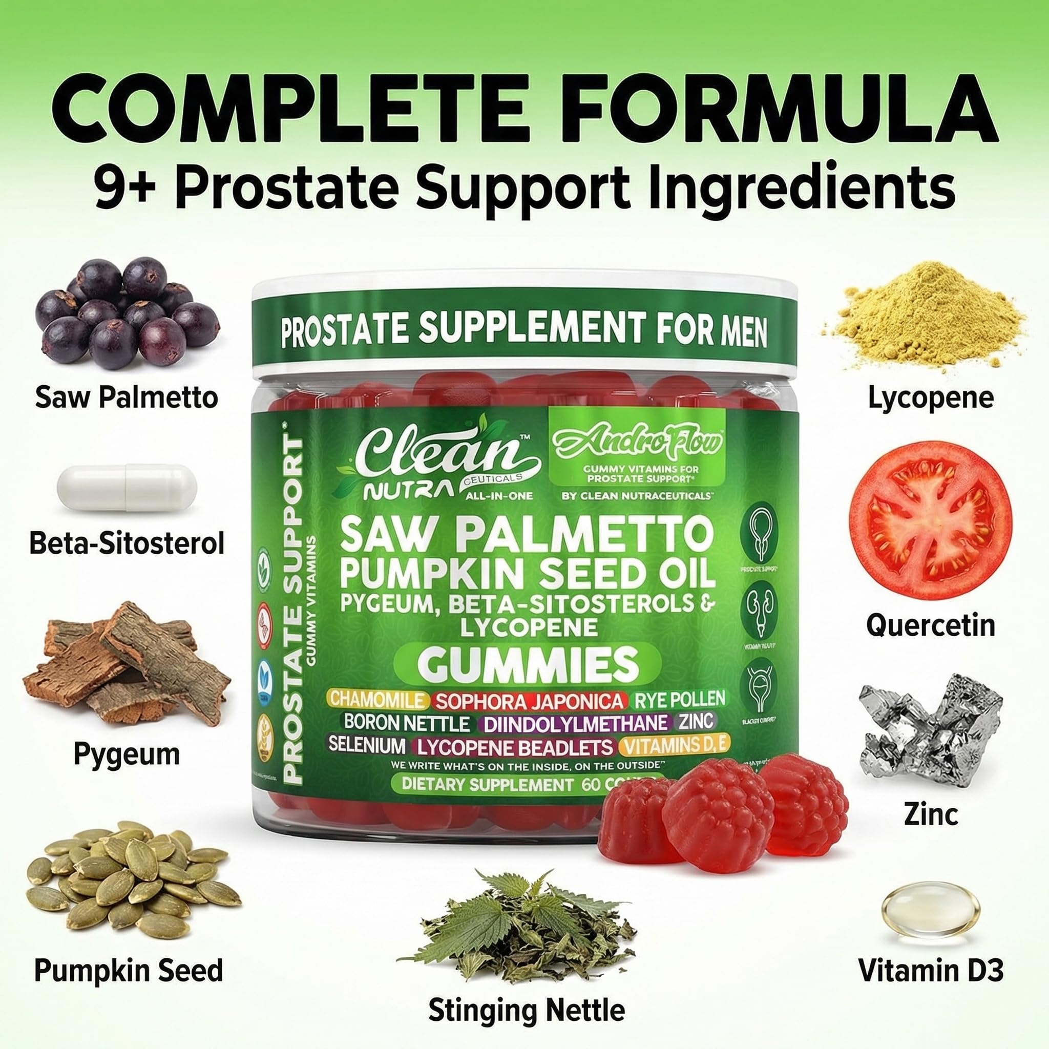 Clean Nutraceuticals gomitas en mano mostrando tamaño y facilidad de uso