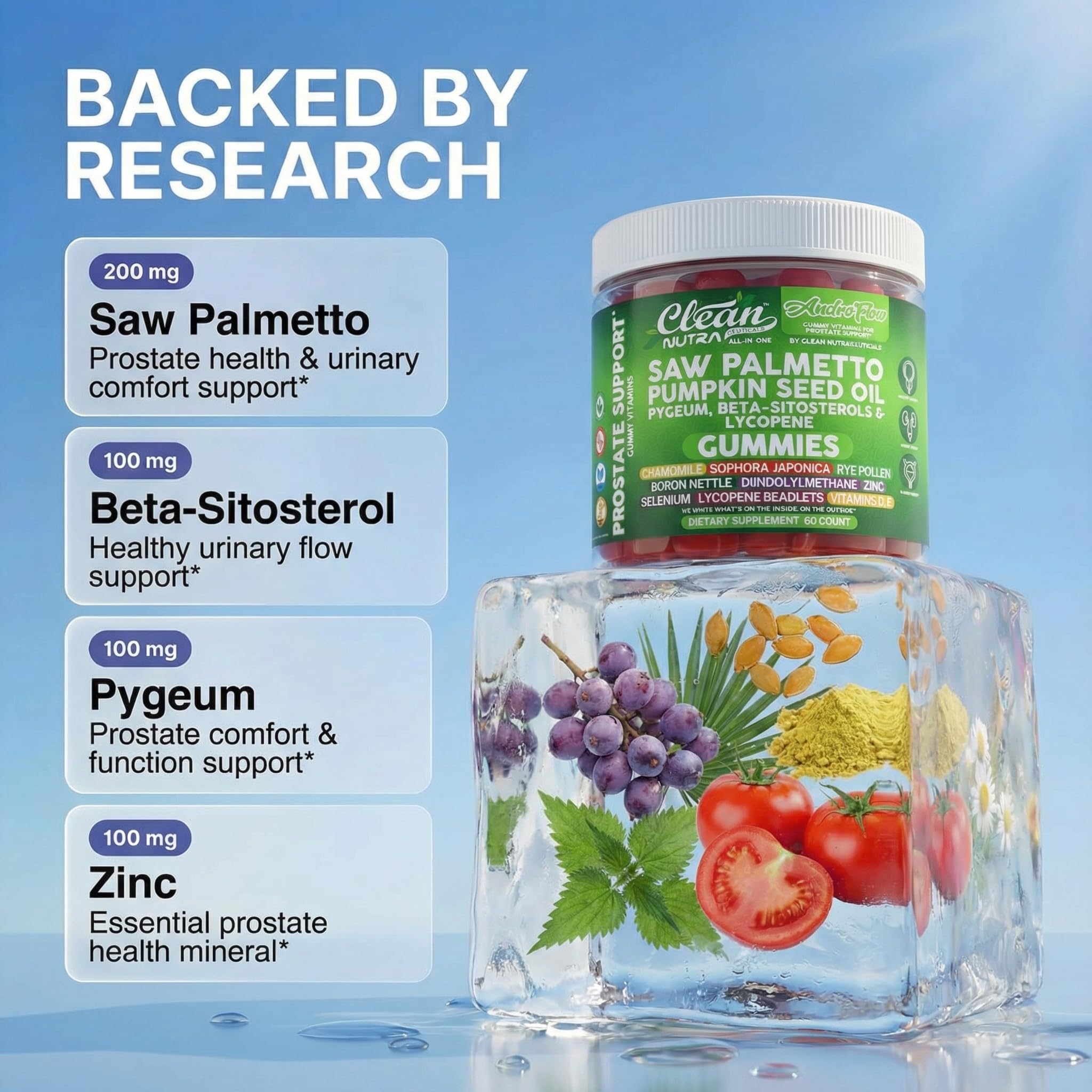 Clean Nutraceuticals ingredientes naturales agrupados para transparencia
