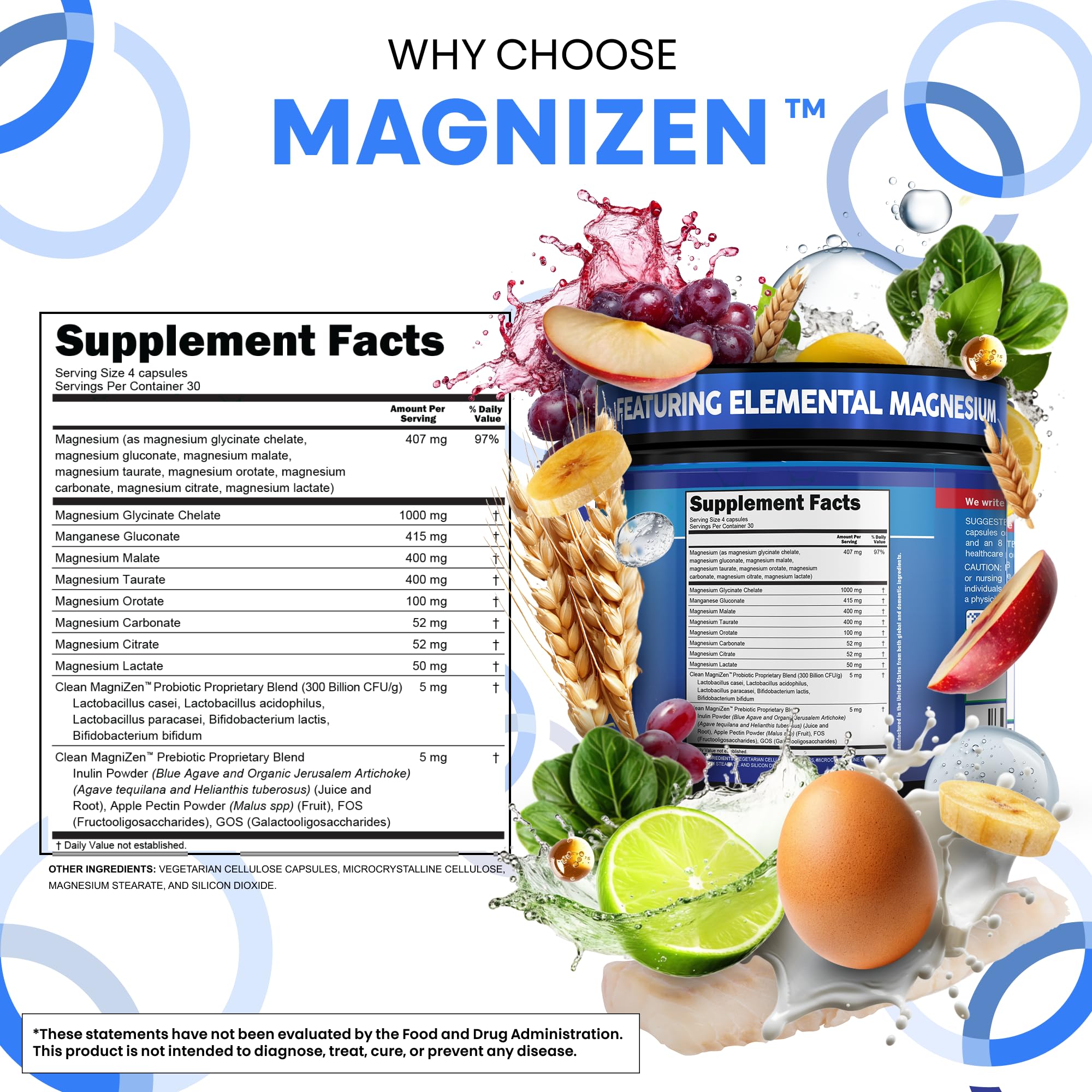 Clean Nutraceuticals botella abierta con cápsulas para dosis diaria sencilla