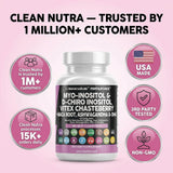 Clean Nutraceuticals botella junto a plantas para resaltar ingredientes naturales