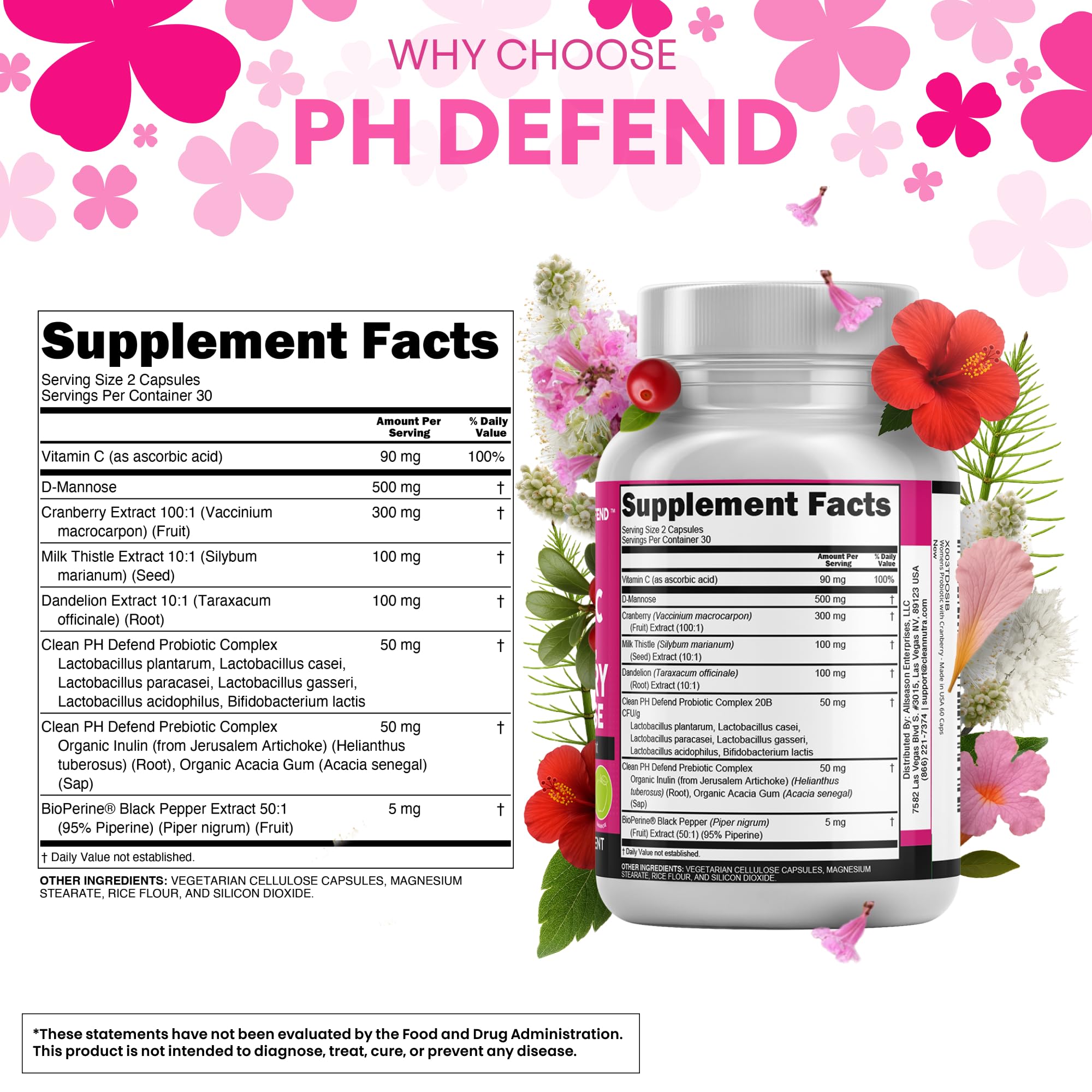 Clean Nutraceuticals caja abierta con dos frascos para ver contenido y empaquetado