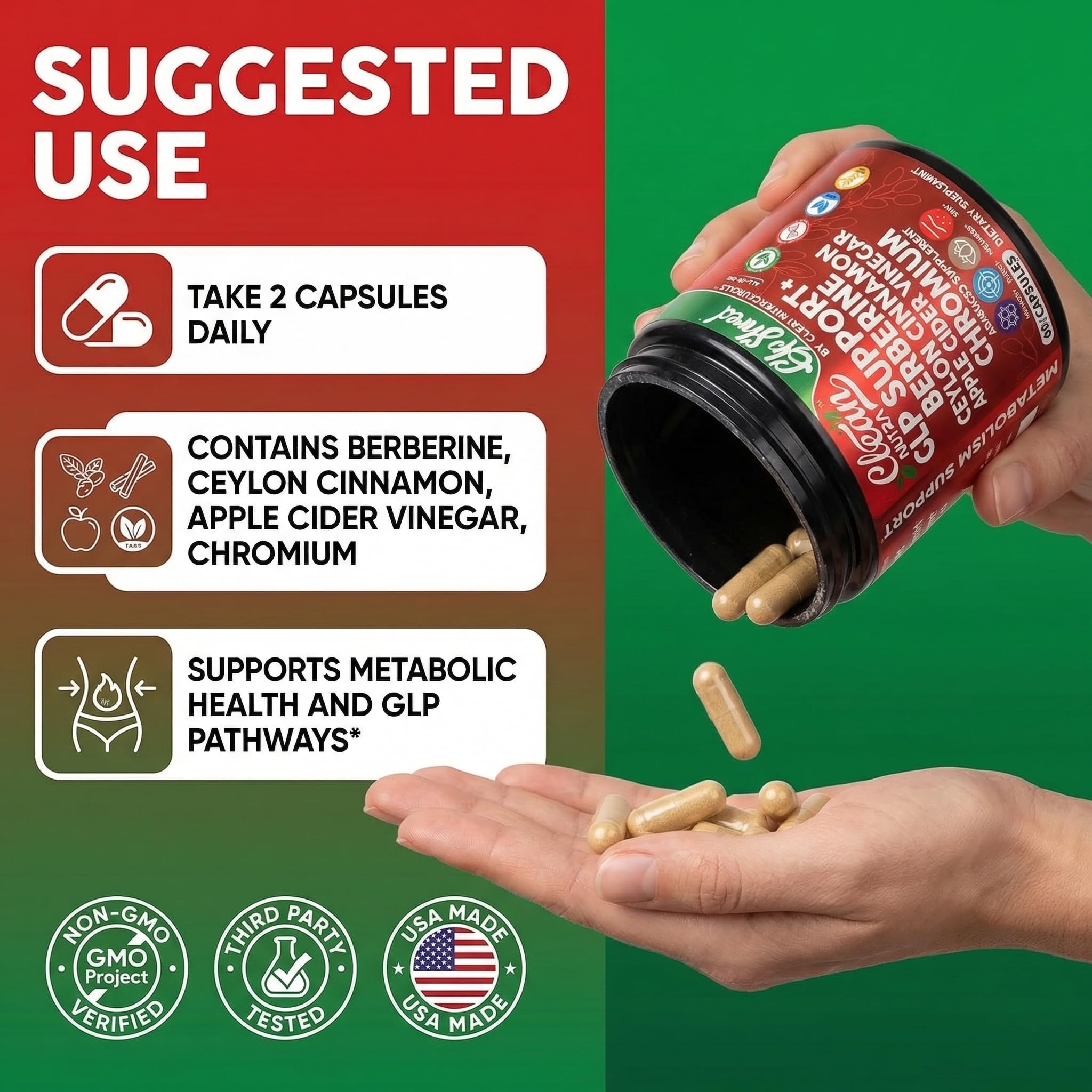 Clean Nutraceuticals cápsula abierta mostrando polvo interior concentrado