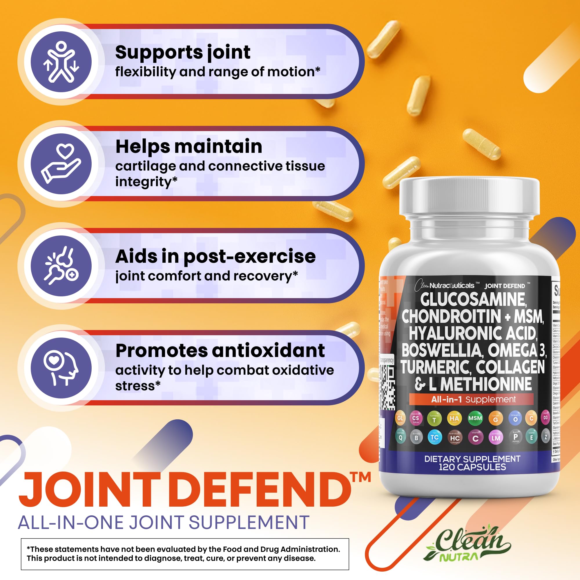 Clean Nutraceuticals cápsula partida mostrando contenido microscópico