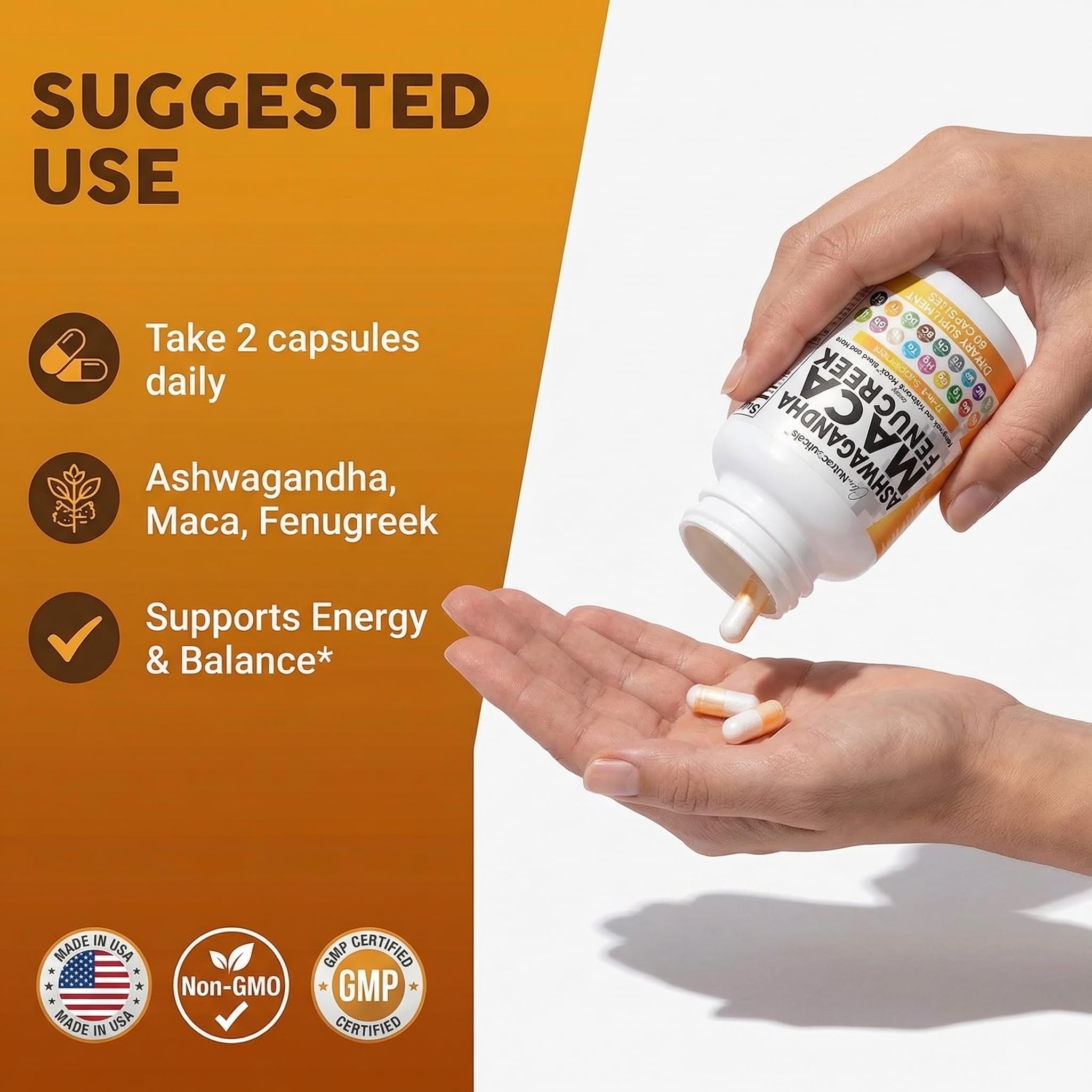 Clean Nutraceuticals cápsula abierta con polvo interior enfatizando concentración