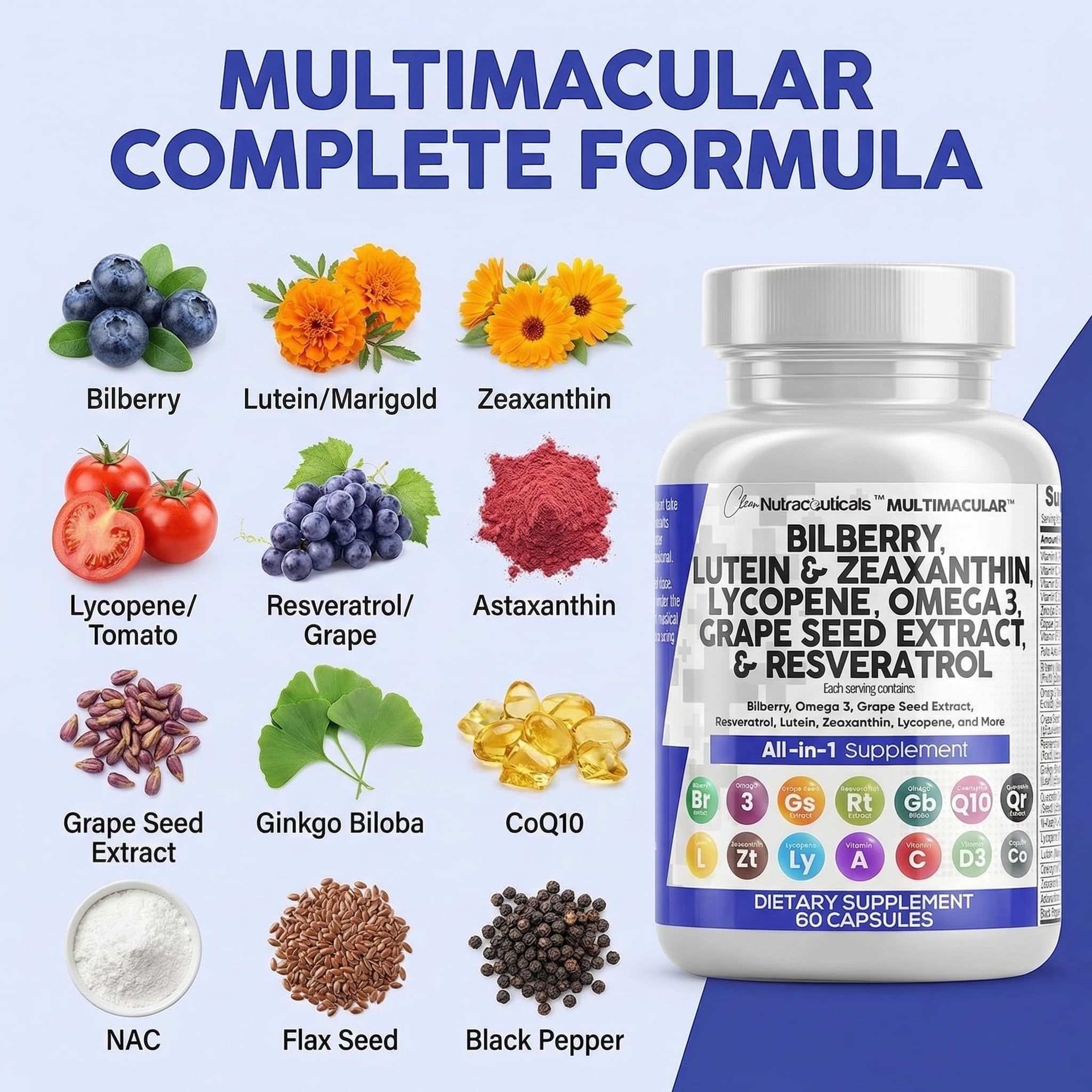 Clean Nutraceuticals cápsula en mano para apreciar tamaño y dosificación