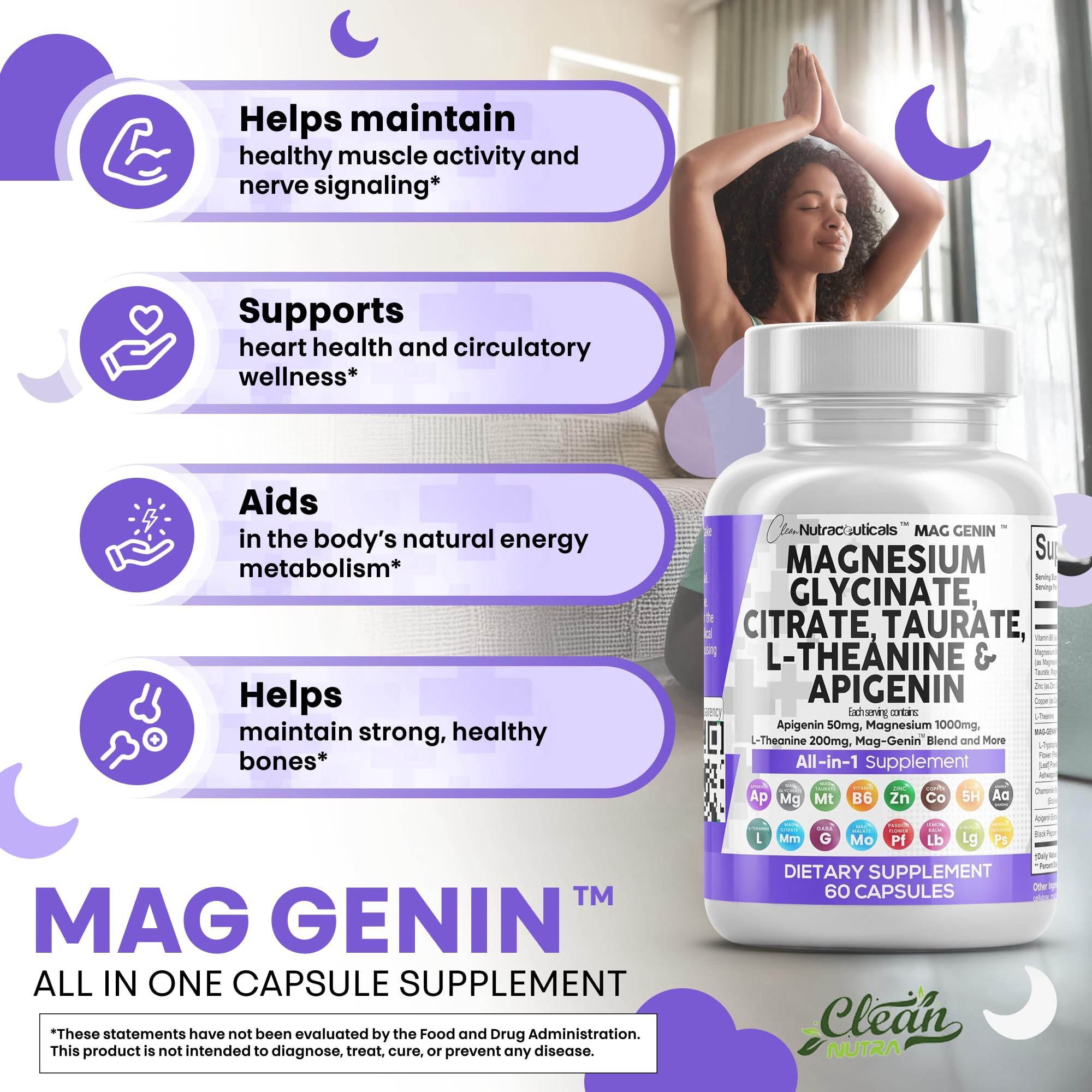Cápsula Clean Nutraceuticals en mano lista para tomar, comodidad y dosificación
