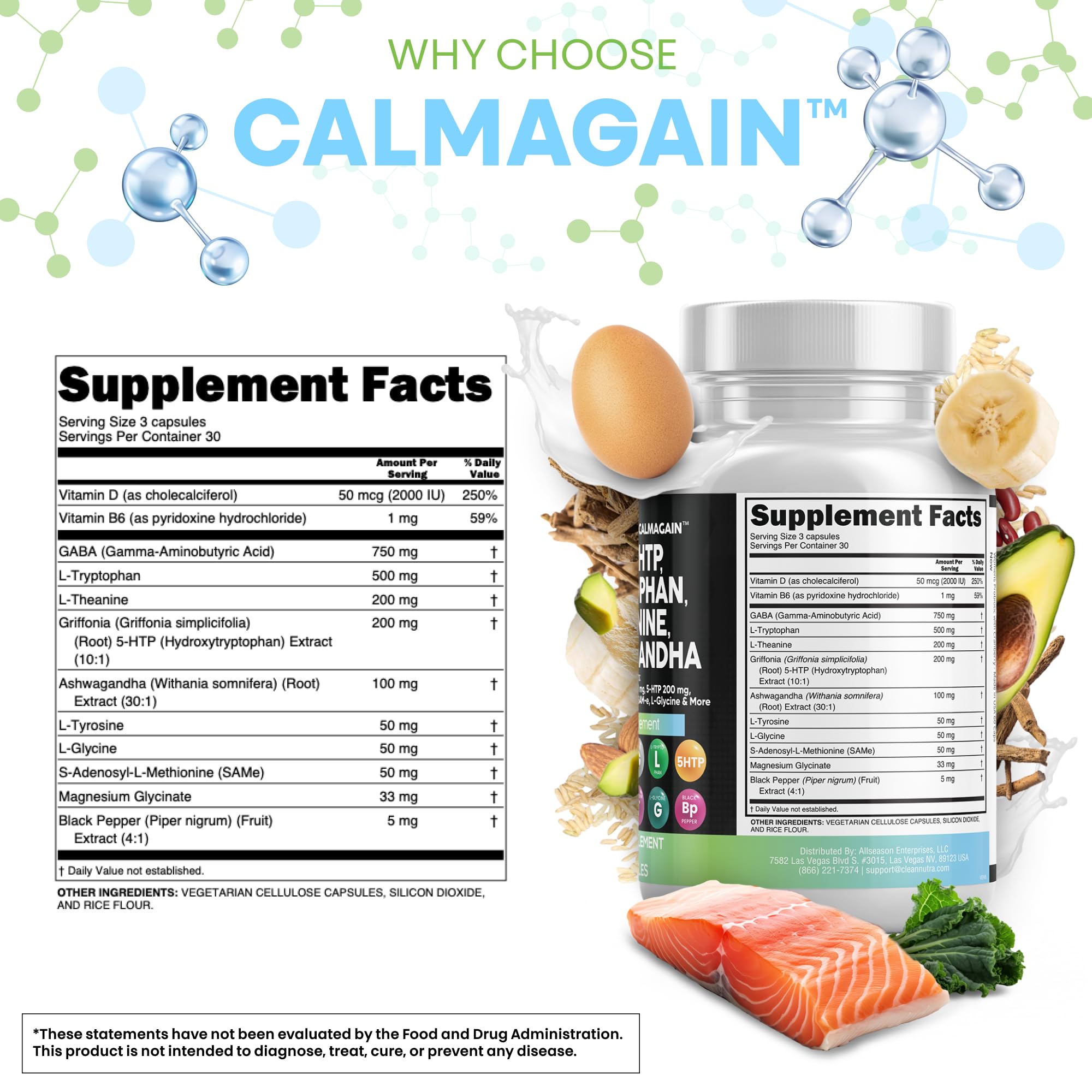 Clean Nutraceuticals cápsula en mano mostrando tamaño y escala práctica