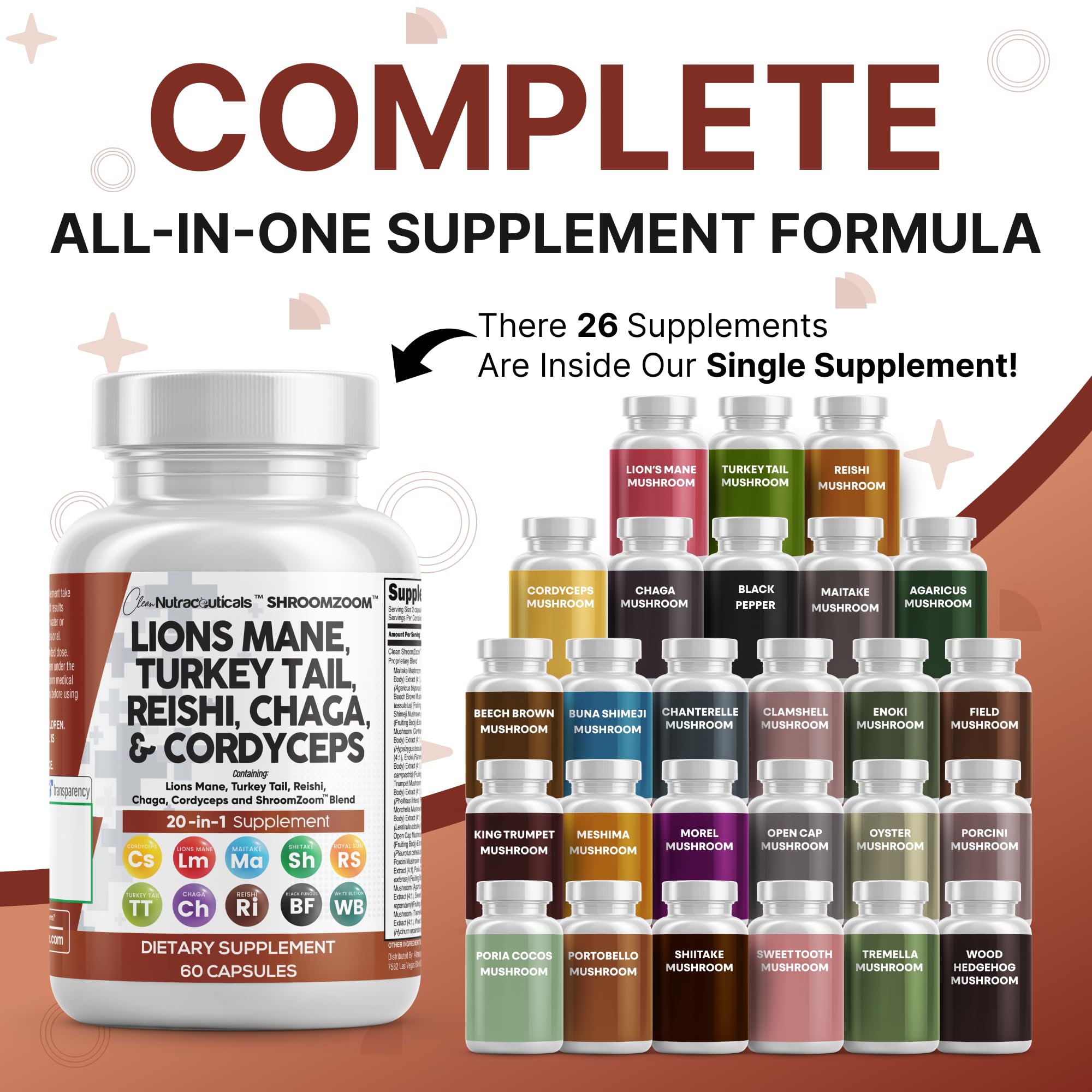 Clean Nutraceuticals cápsulas en mano indicando dosificación práctica