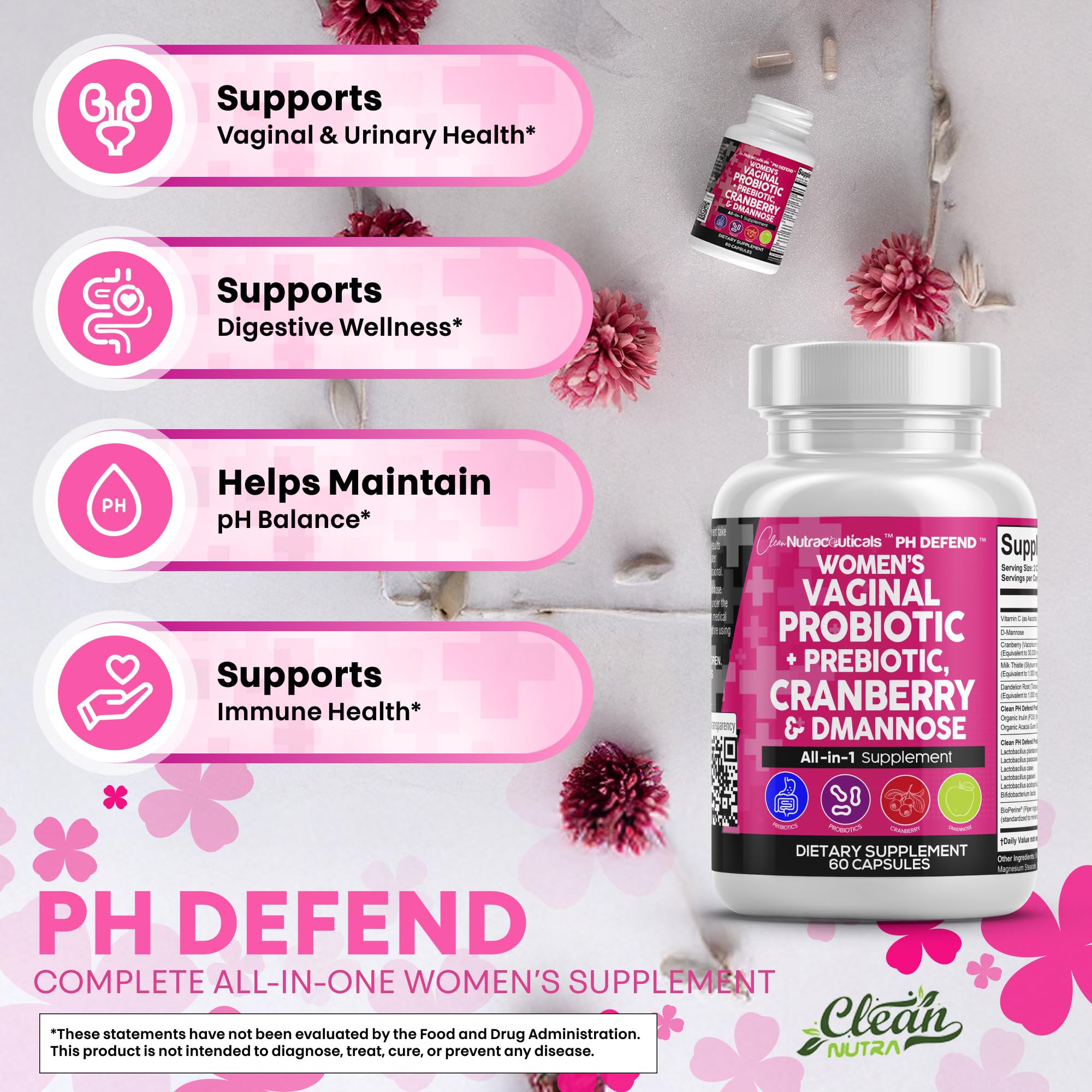 Clean Nutraceuticals cápsulas en mano para comparar tamaño y dosificación
