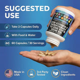 Clean Nutraceuticals cápsulas en mano para comparar tamaño y dosificación