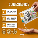 Clean Nutraceuticals cápsulas en la palma dando idea de dosis diaria y portabilidad