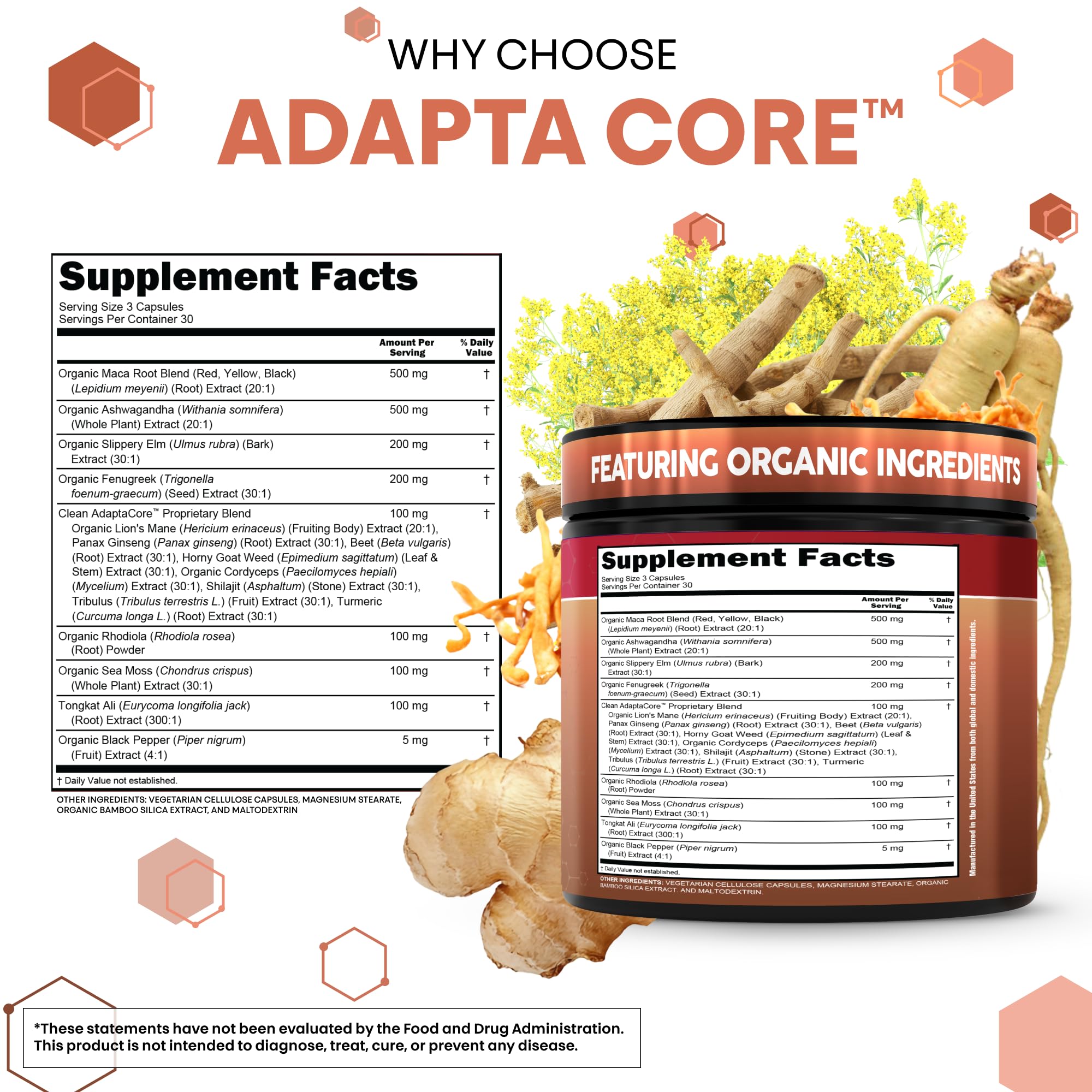 Clean Nutraceuticals cápsulas en mano para idea de dosis y portabilidad