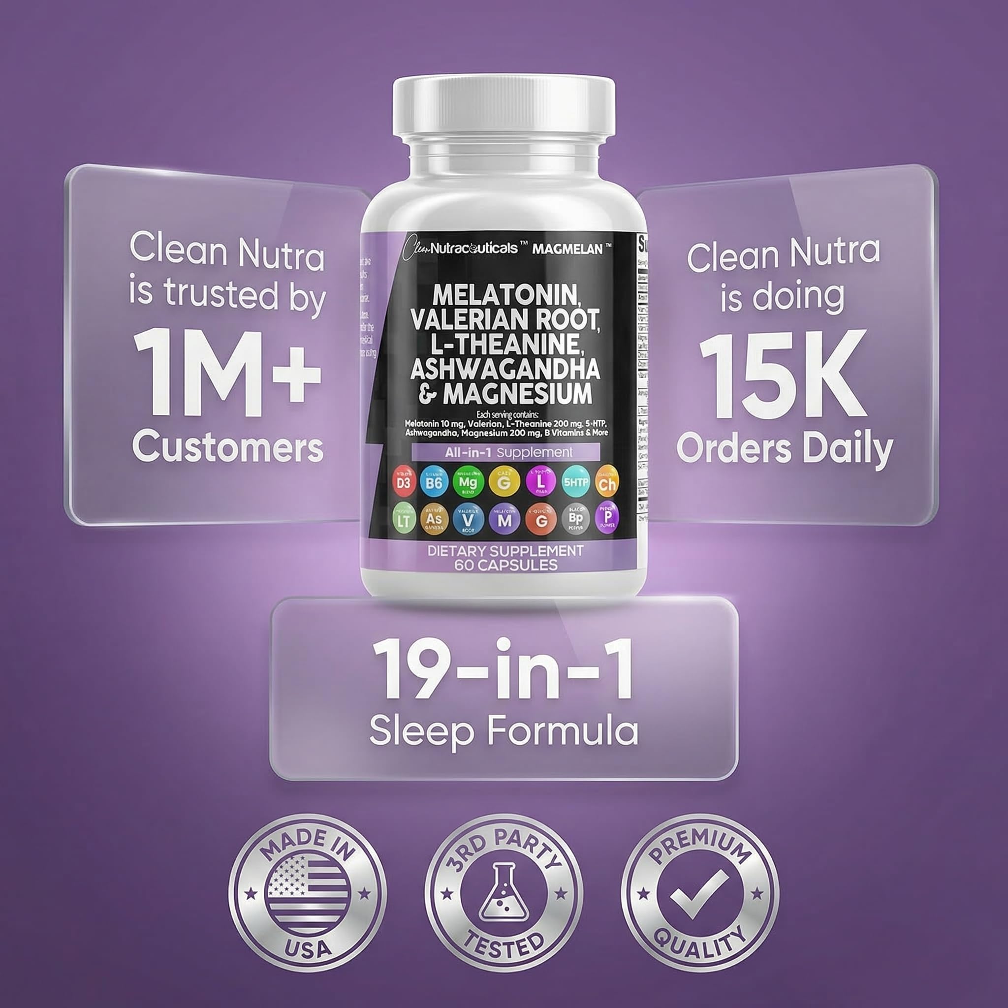 Clean Nutraceuticals varias cápsulas sobre mesa mostrando contenido